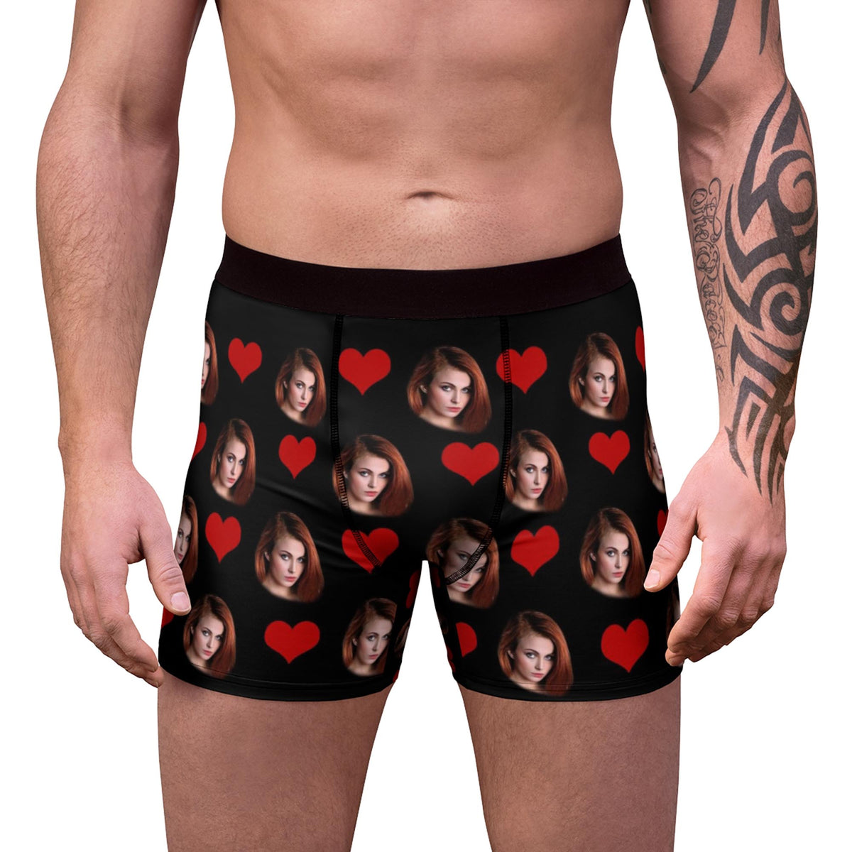 Custom boxer briefs with the picture of your face on it.