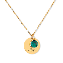 Load image into Gallery viewer, Name Birthstone Necklace
