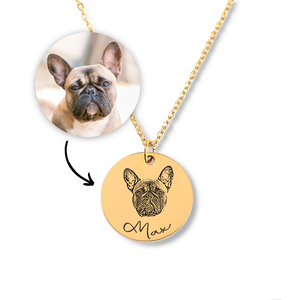 Pet portret necklace