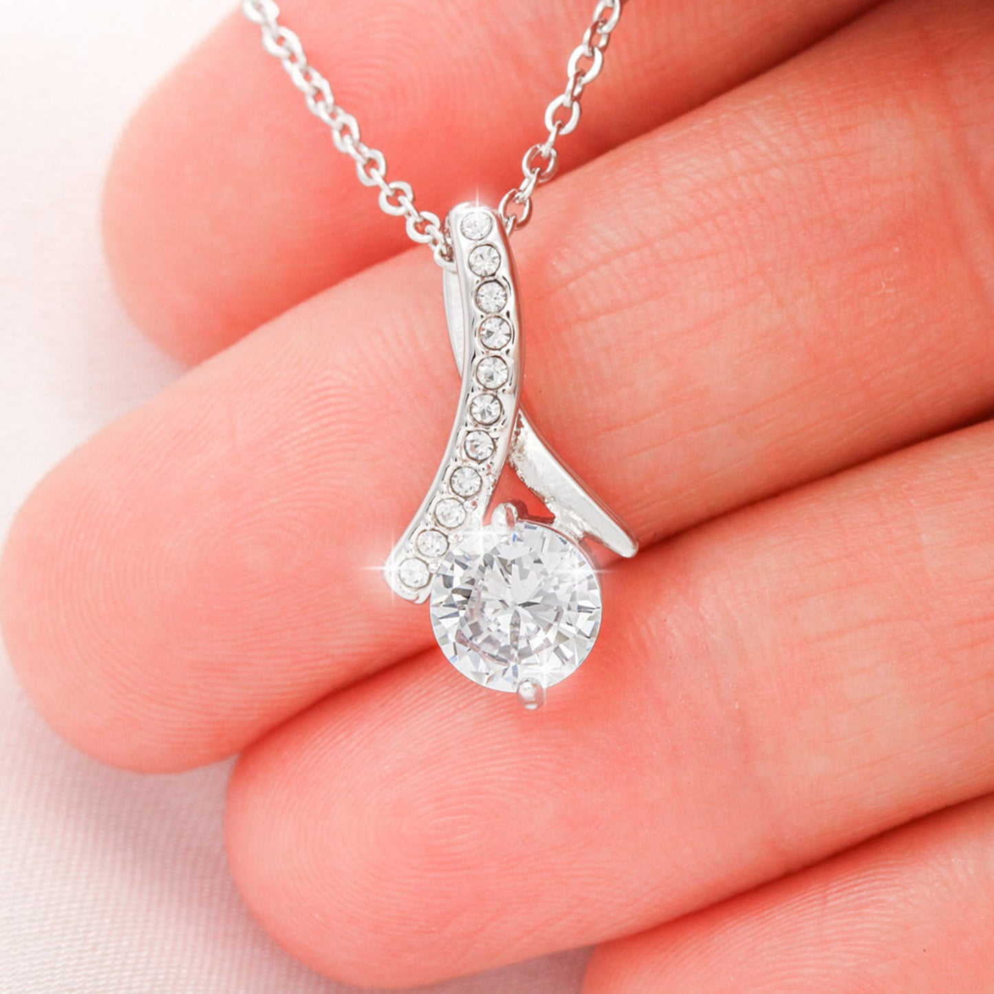 Alluring Beauty Necklace and Cubic Zirconia Earring Set, gift for daughter