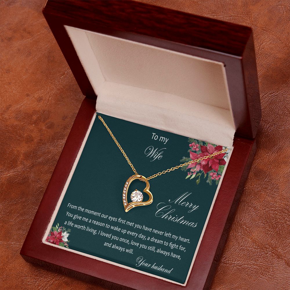 Forever love necklace, Christmas gift for wife