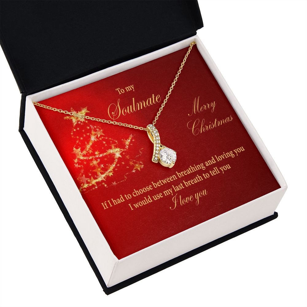 Alluring Beauty necklace, Christmas gift for soulmate-red