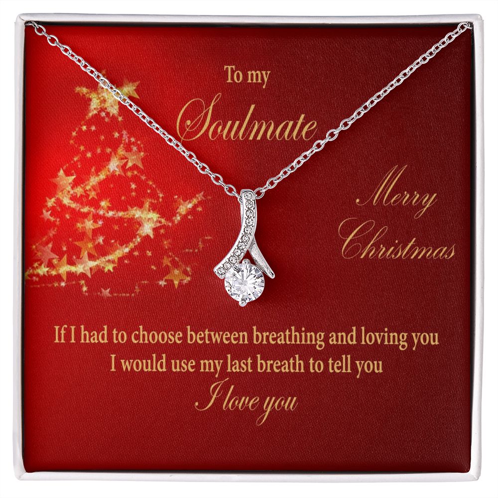 Alluring Beauty necklace, Christmas gift for soulmate-red