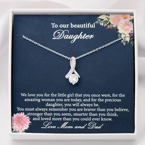 Alluring beauty, dainty necklace gift for daughter