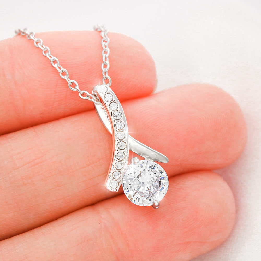 White gold necklace