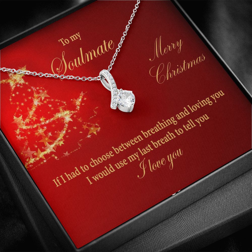 Alluring Beauty necklace, Christmas gift for soulmate-red