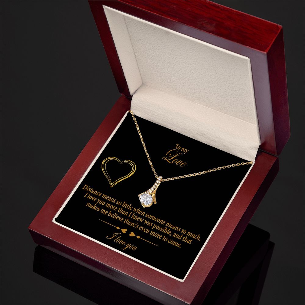 Alluring Beauty necklace - long distance gift