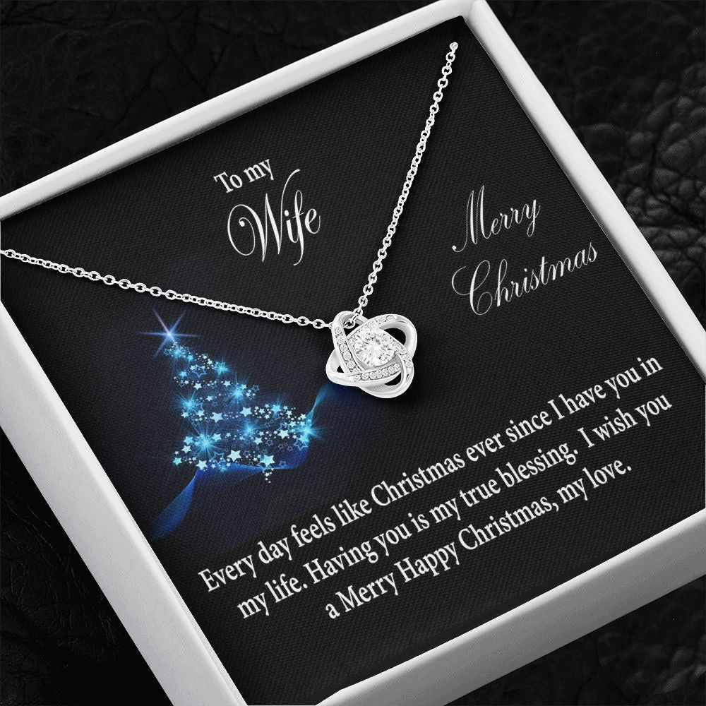 Love Knot Necklace template, Christmas  gift for wife