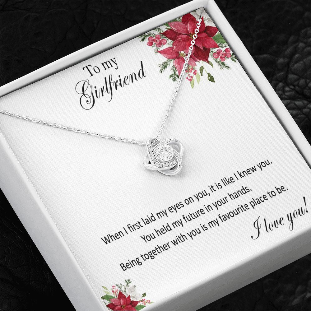 Girlfriend a Love Knot Necklace template