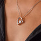 Dainty heart-shaped necklace