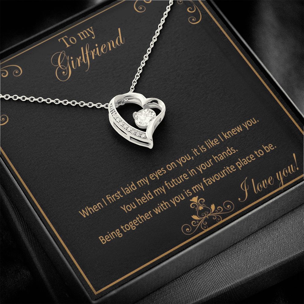 Forever love necklace, Gift for Girlfriend