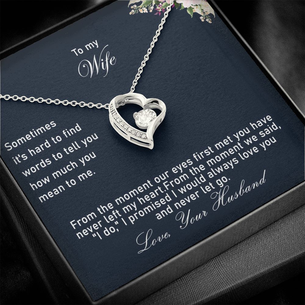 To My Wife Heart Necklace - Lazy & Crazy - From Your Grumpy Husband –  mymessagejewelry