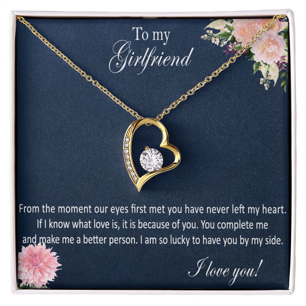 Girlfriend Necklace, Valentine'S Day Necklace Gift With Message Card F –  Rakva