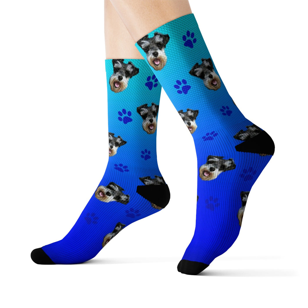 Custom pet photo socks