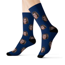 Load image into Gallery viewer, Custom photo socks with text
